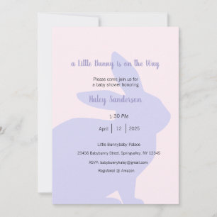 A Little Bunny is on the Way Invitation