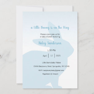 A Little Bunny is on the Way Invitation