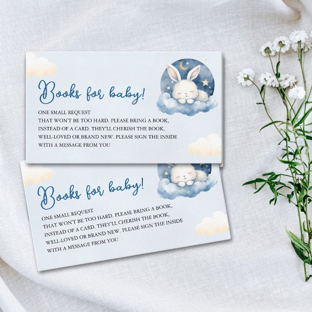 a Little Bunny is on the way, Rabbit Baby Shower  Enclosure Card (Creator Uploaded)