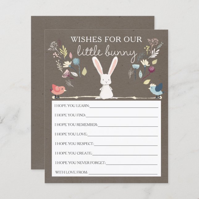 A Little Bunny Wishes For Baby (Front/Back)