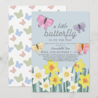 A Little Butterfly Daffodil Drive-by Baby Shower