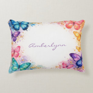 A Little Butterfly Is On It’s Way Glitter Decorative Cushion