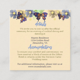 A Little Butterfly Is On The Way Floral Enclosure Card