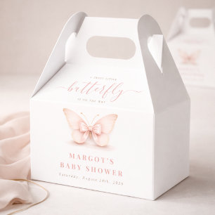 A Little Butterfly On The Way Baby Shower Favour Box