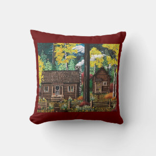 A Little Cabin in the Woods Pillow