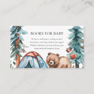 A Little Camper Forest Baby Shower Enclosure Card