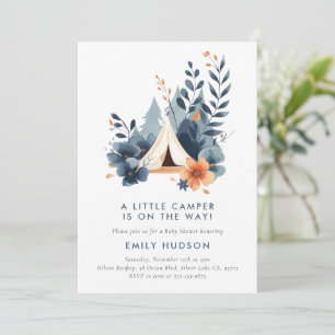 A Little Camper Forest Baby Shower Invitation