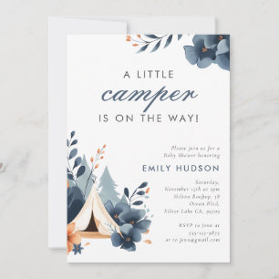 A Little Camper Forest Baby Shower Invitation