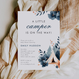 A Little Camper Forest Baby Shower Invitation