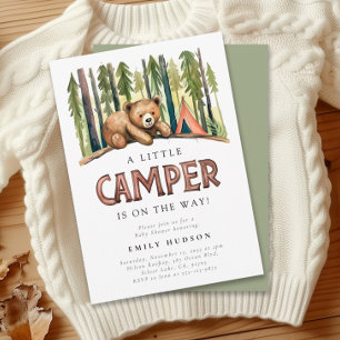 A Little Camper Forest Baby Shower Invitation