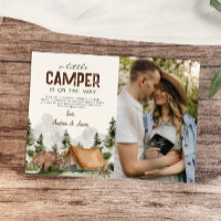 A little Camper on the Way Photo Baby Boy Shower