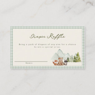 A Little Camper Woodland Rustic Baby Shower Enclosure Card