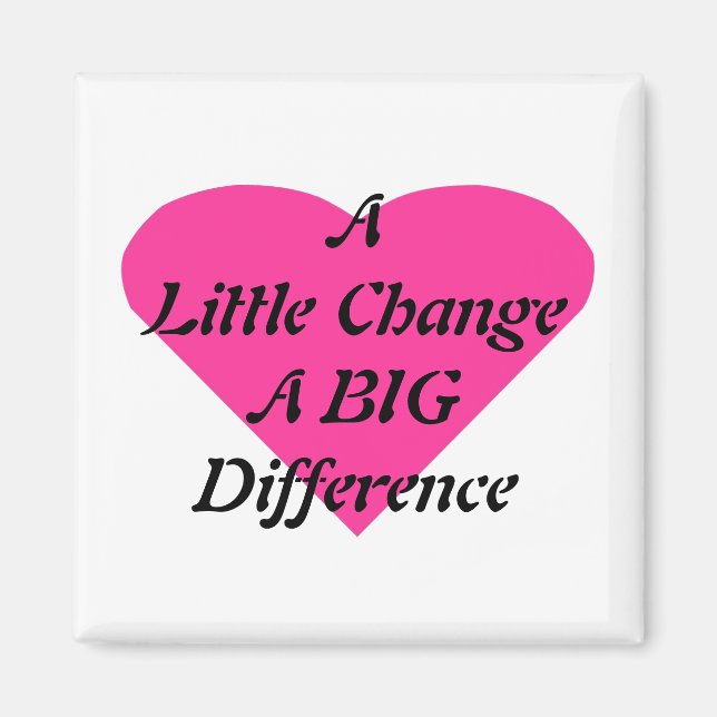 A Little Change a BIG Difference Magnet (Front)