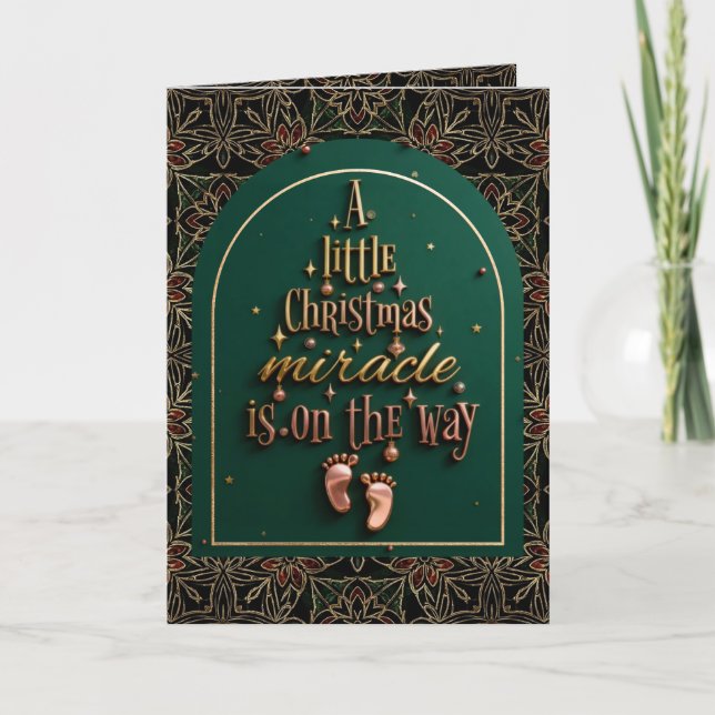 A Little Christmas Miracle Is on the Way Card (Front)