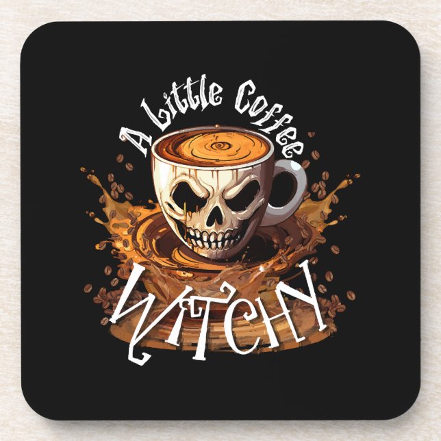 A Little Coffee Witchy Coaster (Front)