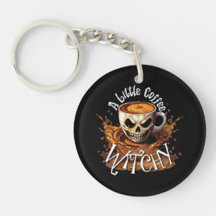 A Little Coffee Witchy Key Ring