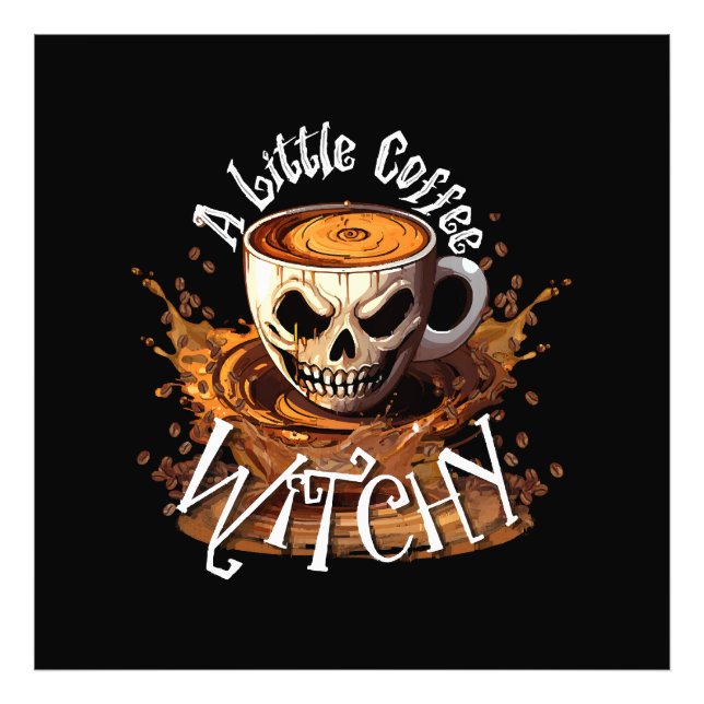 A Little Coffee Witchy Photo Print (Front)
