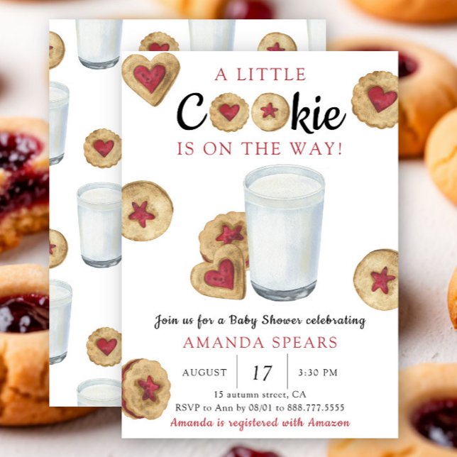 A Little cookie is on the way Baby shower Invitation (Creator Uploaded)