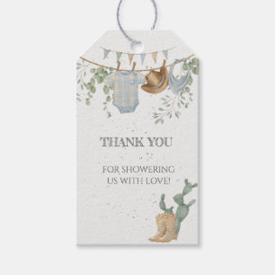 A Little Cowboy Baby Shower Gift Tags