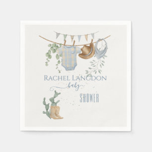 A Little Cowboy Baby Shower  Napkin