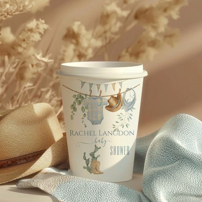 A Little Cowboy Baby Shower  Paper Cups (Creator Uploaded)