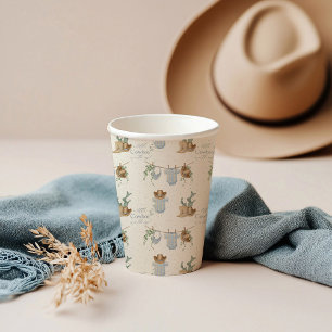 A Little Cowboy Baby Shower  Paper Cups