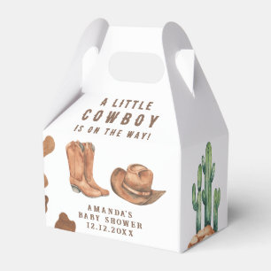 A Little Cowboy is on the way Baby Shower  Favour Box