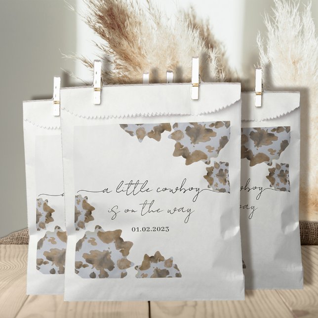 A Little Cowboy is on the Way Favour Bags (Creator Uploaded)