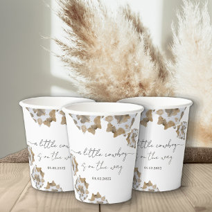 A Little Cowboy is on the Way Paper Cups