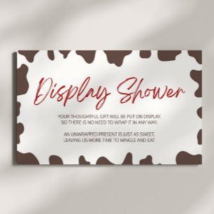 A Little Cowboy Rodeo Baby Shower Display Shower Enclosure Card