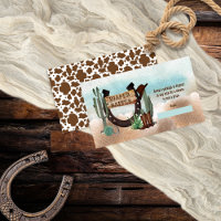 A Little Cowboy Western Baby Shower Diaper Raffle