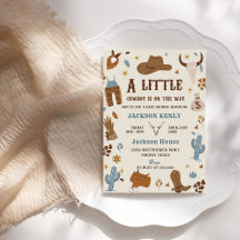 A Little Cowboy Western Rodeo Baby Shower 