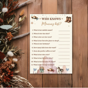 A Little Cowboy Wild West Boy Who Knows  Mummy Flyer