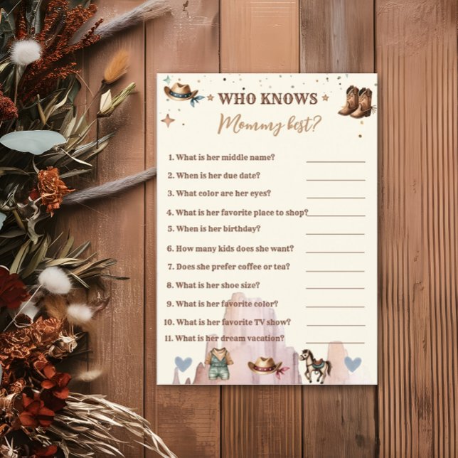 A Little Cowboy Wild West Boy Who Knows  Mummy Flyer (Creator Uploaded)