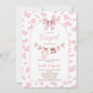 A little Cowgirl Baby Shower Girl Invitation