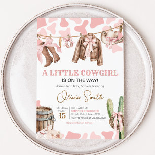 A Little Cowgirl Baby Shower Invitation