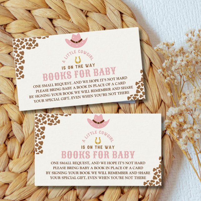 A Little Cowgirl Is on The Way, Baby Shower Enclosure Card (Creator Uploaded)