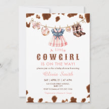 A Little Cowgirl Western Clothesline Baby Shower
