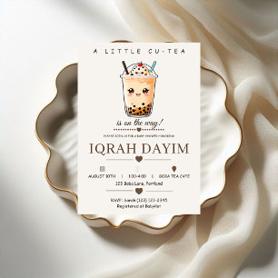 A Little Cu-Tea Boba Gender Neutral Baby Shower Invitation