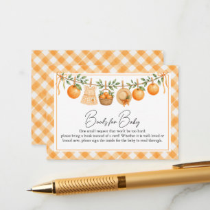 A Little Cutie Baby Shower Books For Baby Enclosure Card