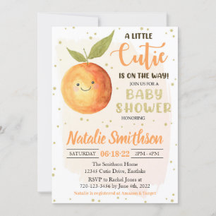 A Little Cutie Baby Shower Invitation
