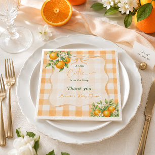 A Little Cutie Baby Shower Napkin