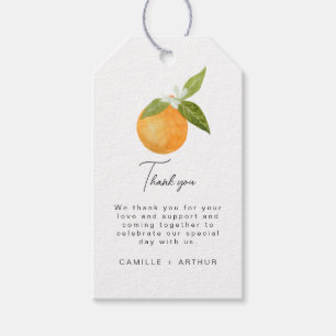 A little Cutie Baby Shower Oranges Gift Tags