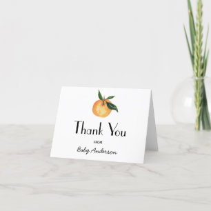 A Little Cutie Baby Shower Thank You Card