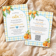 A Little Cutie Blue All in One Baby Shower
