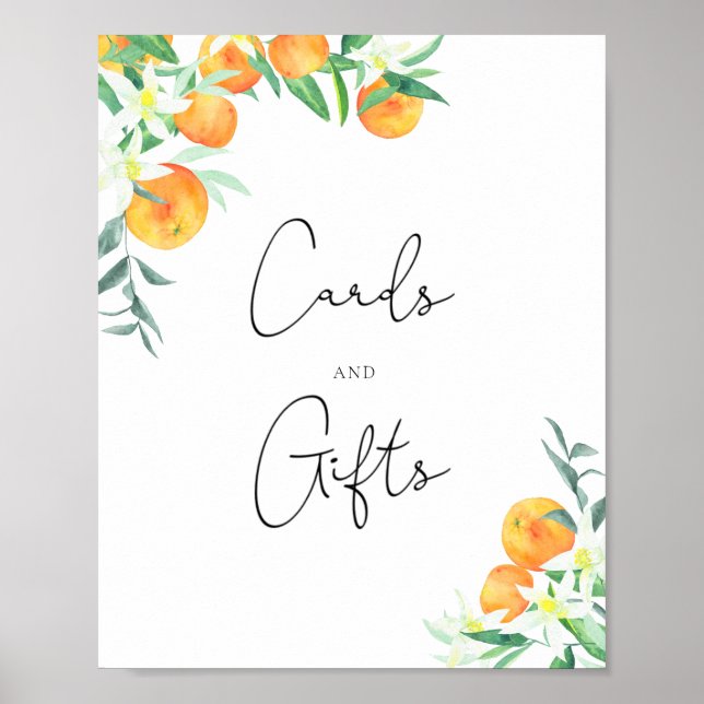 A little cutie cards and gifts baby shower poster (Front)