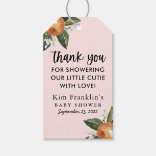 A Little Cutie Clementine BABY SHOWER Favour Gift  Gift Tags