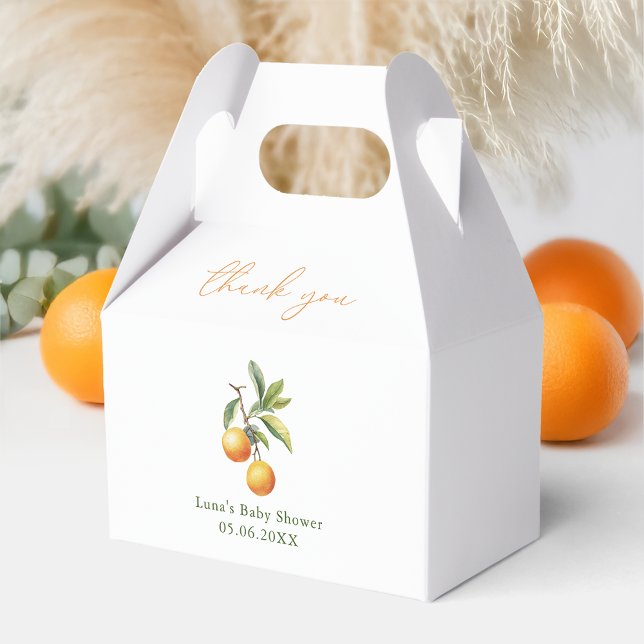 A Little Cutie Is On The Way Baby Shower Gable Favour Box (Creator Uploaded)