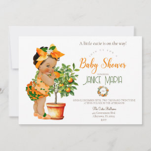 A Little cutie is on the way Baby Shower Invitation
