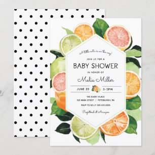 A little Cutie is on the Way Baby Shower Invitation